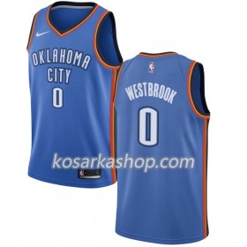 Dres Oklahoma City Thunder Russell Westbrook 0 Nike 2017-18 Plava Swingman
